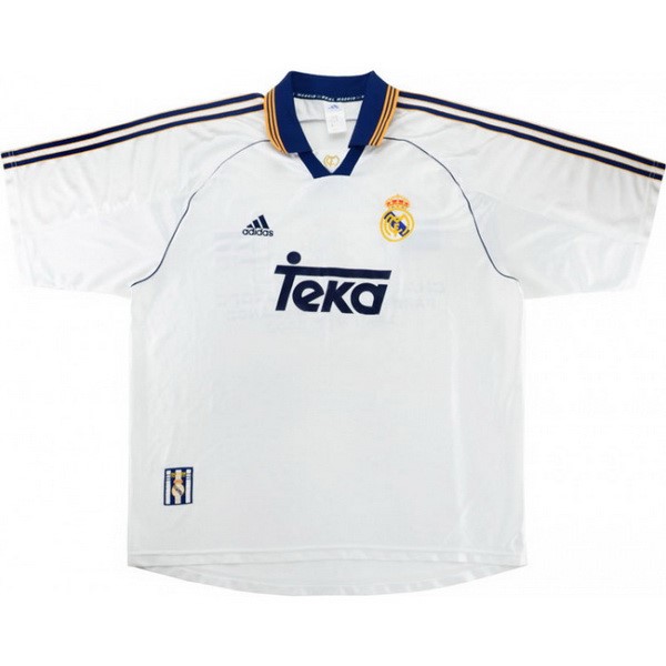 Tailandia Camiseta Real Madrid 1st Retro 1999 2000 Blanco